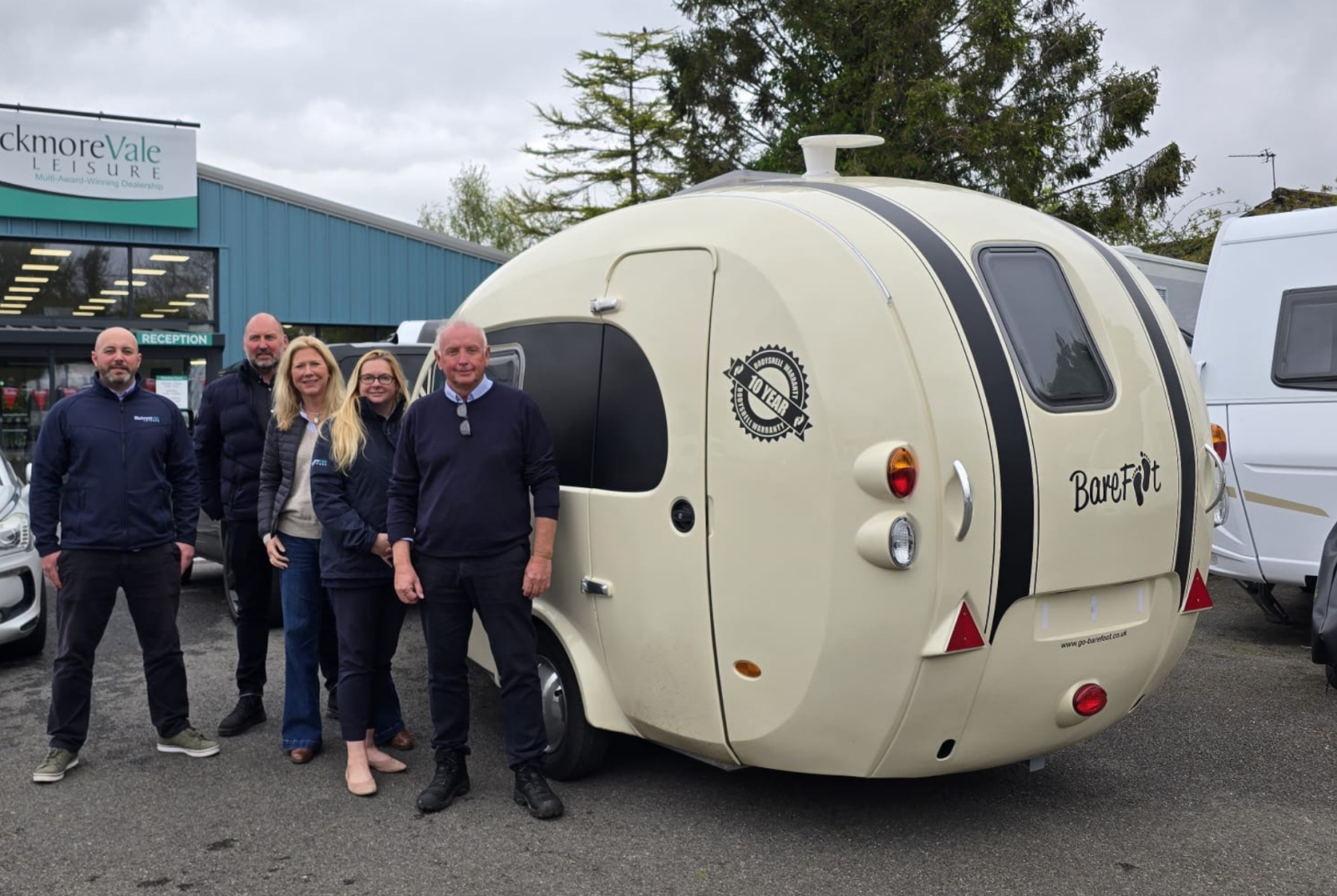 Barefoot Caravans inside Blackmore Vale Leisure showroom