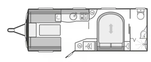 Swift Challenger Sport Hi-Style 584 2015 floor plan