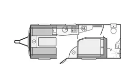 Swift Conqueror 570 2017 floor plan