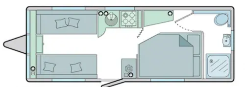 Bailey Pegasus GT70 Verona 2018 floor plan