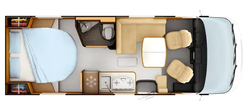Rapido 850F 2019 floor plan