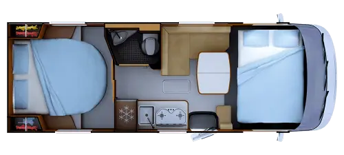 Rapido 850F 2019 floor plan