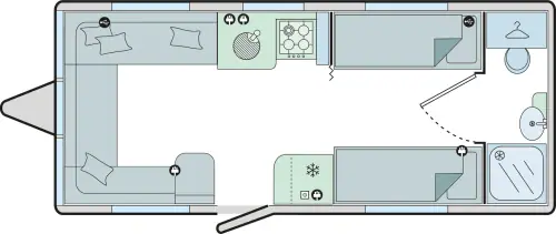 Bailey Pegasus Grande Rimini 2019 floor plan