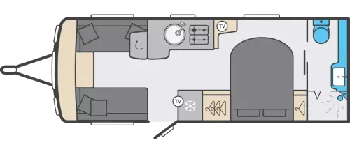 Swift Conqueror 580 2023 floor plan