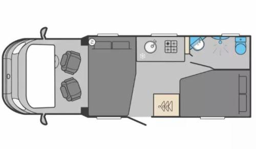 Swift Edge 464 2023 floor plan