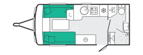 Swift Challenger 480 SE 2024 floor plan