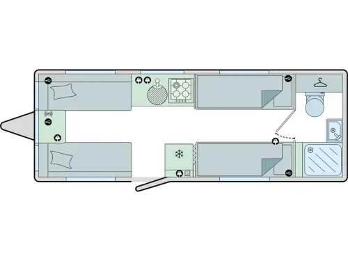 Bailey Phoenix GT75 642 2025 floor plan