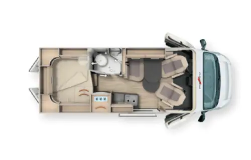 Malibu Van Comfort Coupe 600 DB 2027 floor plan