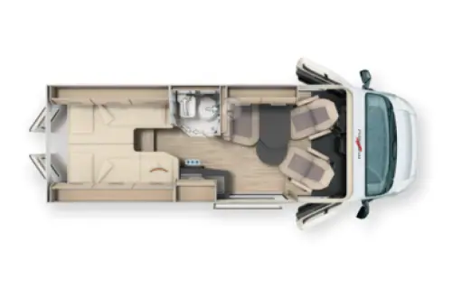 Malibu Van Compact 600 LE 2027 floor plan