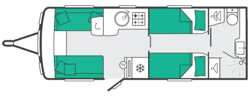 Swift Conqueror 565 2027 floor plan