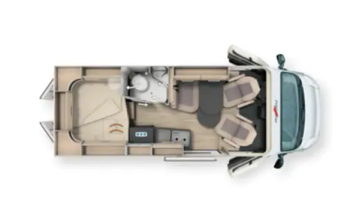Malibu Van Diversity 600 DB K 2027 floor plan