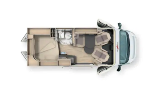 Malibu Van Compact 540 DB 2027 floor plan
