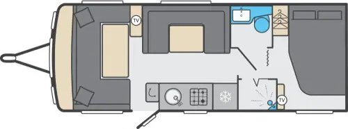 Swift Challenger Grande 630 2026 floor plan