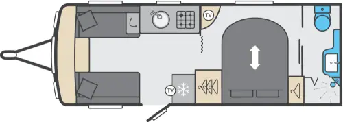 Swift Challenger 580 2026 floor plan