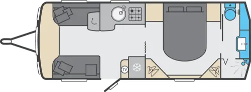 Swift Elegance 845 Grande 2026 floor plan