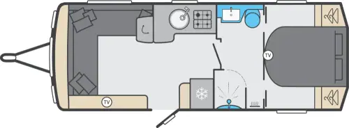 Swift Elegance 850 Grande 2026 floor plan