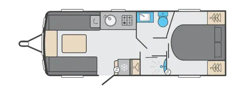 Sprite Grande Quattro EB 2025 floor plan