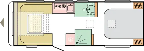 Adria Altea Dart 2025 floor plan