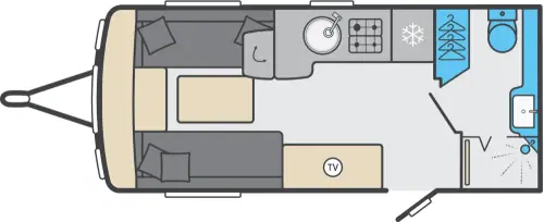 Swift Conqueror 480 2026 floor plan