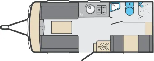 Sprite Alpine 4 DB 2026 floor plan