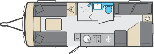 Swift Challenger 590 2026 floor plan