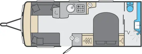 Swift Conqueror 580 Grande 2026 floor plan