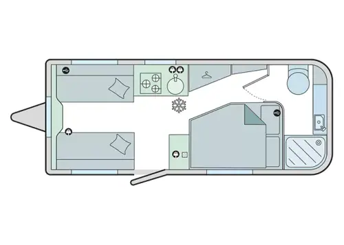 Bailey Platinum Pursuit 430 2018 floor plan