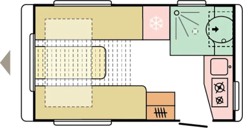Adria Action 361LT 2025 floor plan