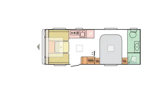 Adria Adora 623DT Isonzo 2021 floor plan