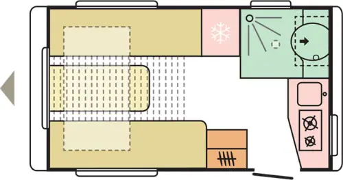 Adria Action 361 LT 2024 floor plan