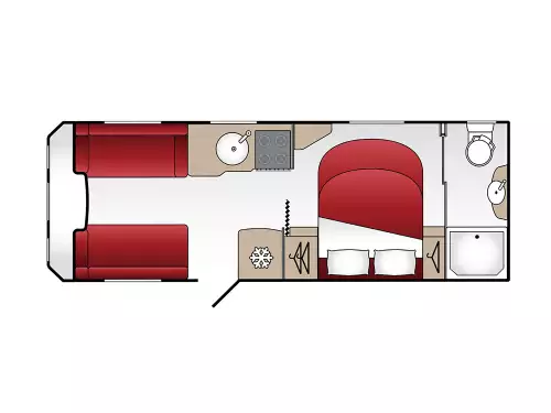 Coachman VIP 575 Kingsham 2024 floor plan