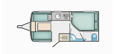 Sprite Alpine 4 2018 floor plan