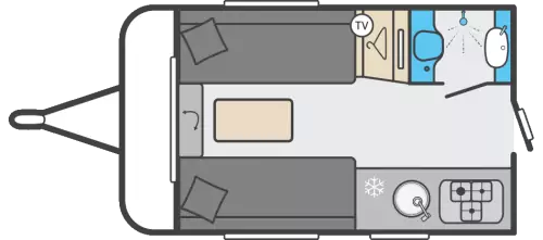 Swift Basecamp 2 Plus 2021 floor plan